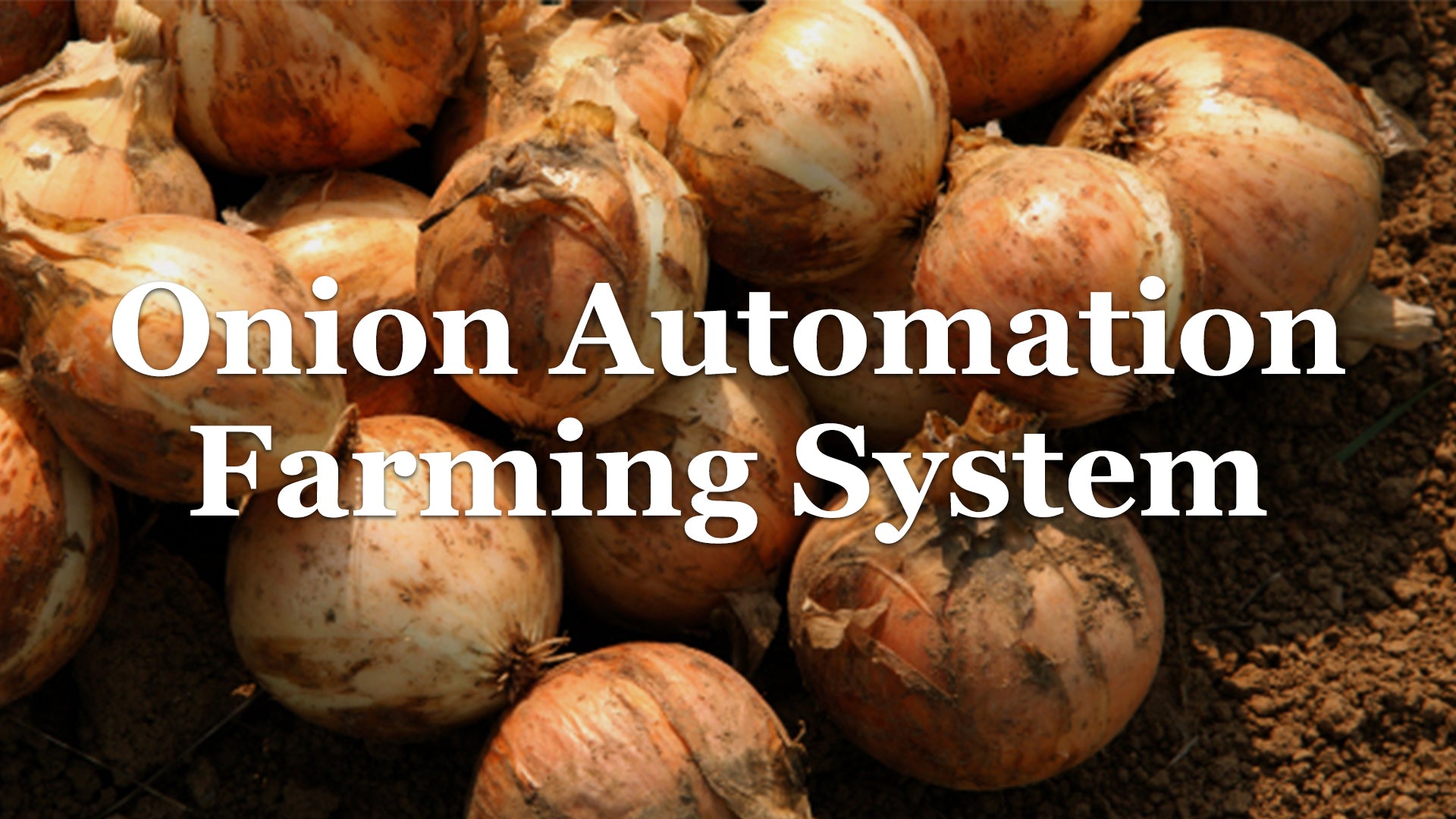 Onion farming automation system in Japan for small to medium scale farm