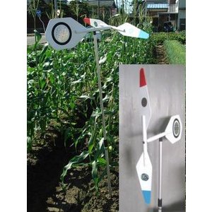 Telescopic Bird and Mole Repellent Propeller Stake