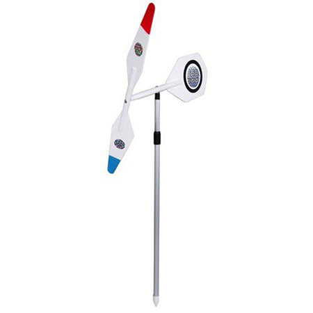 Telescopic Bird and Mole Repellent Propeller Stake