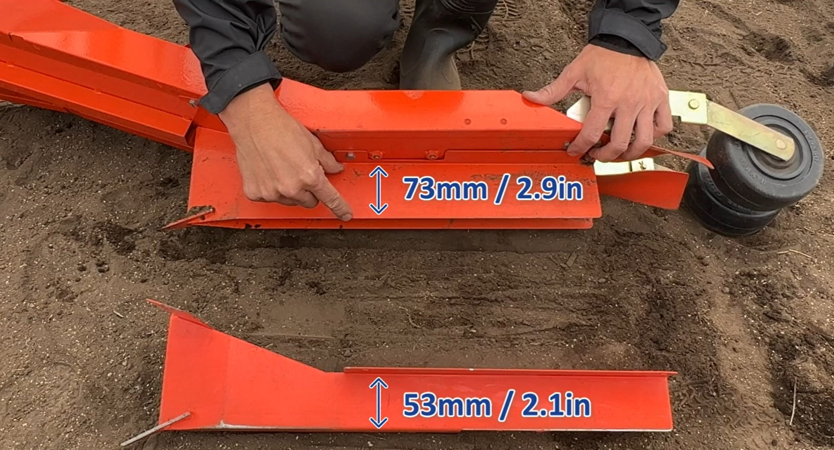 73mm Replacement Plow for Paper Pot Transplanter HP-16 and Double Row Transplanter HP-7IV