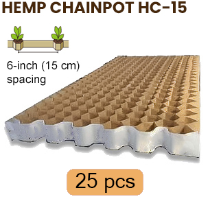 6-inch Spacing Hemp Chain Pot - 25 pcs pack
