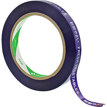VEGETALES FRESCOS Cinta Adhesiva 15 mm x 100 m 160 Rollos 640-VPS-AV15 Morado