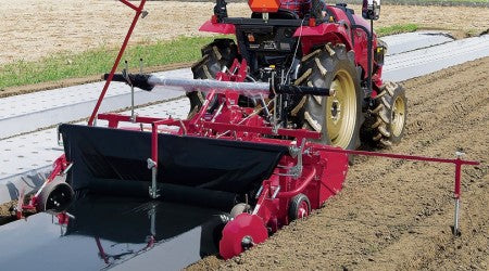 Acanalado de ajo & Accesorio para capas de mantillo para tractor