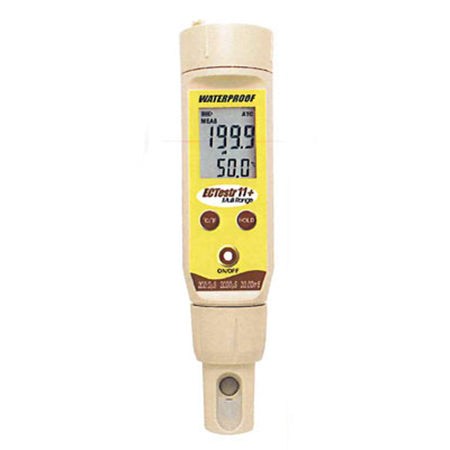 Testeur EC étanche Takemura, plage 3 (0-200,0 μS/cm, 0-2 000 μS/cm, 0-20,00 mS/cm) EC Testr11+