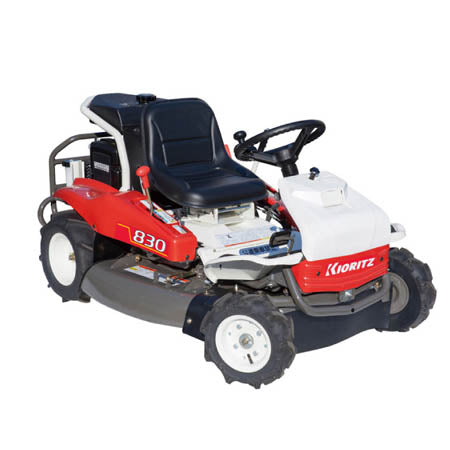 Cortacésped con operador a bordo KIORITZ con HST RM830-B