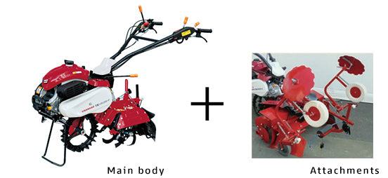 YANMAR Lit faisant la fraise rotative avec accessoire de pose de paillis