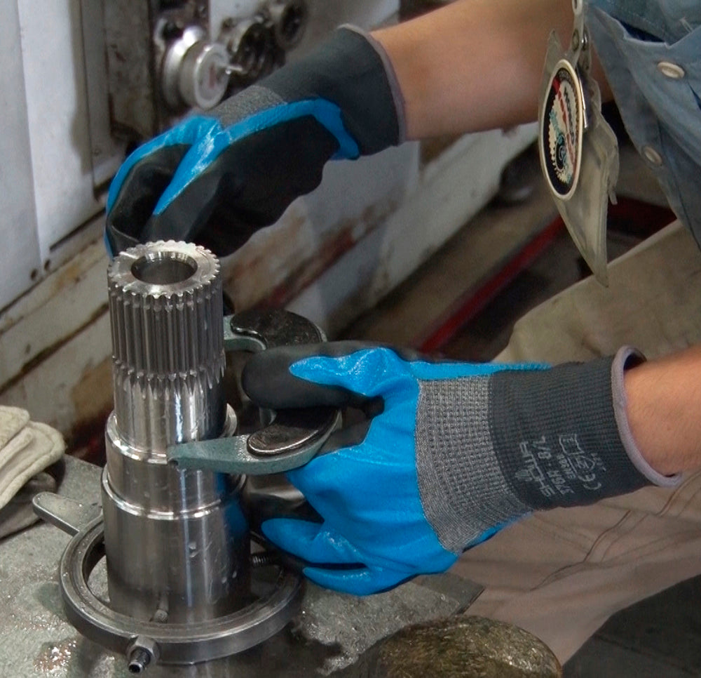 Gants SHOWA 376R résistants à l'huile et respirants (lot de 10 paires)