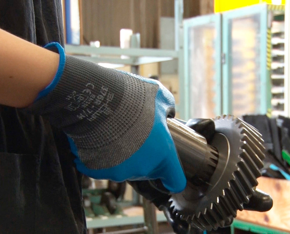 Guante transpirable resistente al aceite SHOWA 376R (juego de 10 pares)