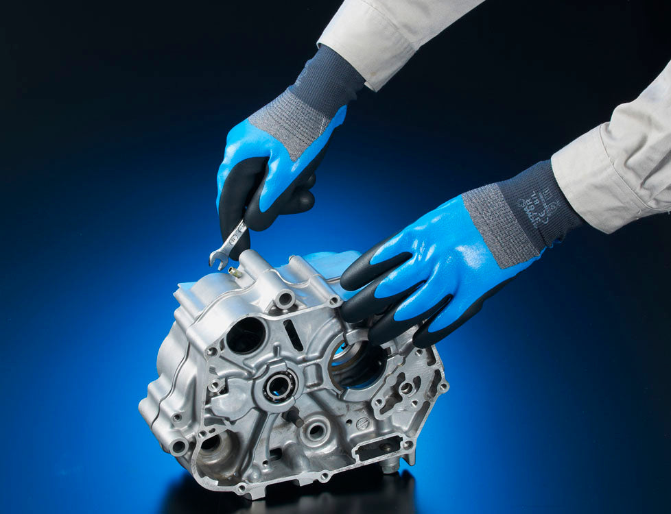 Gants SHOWA 376R résistants à l'huile et respirants (lot de 10 paires)