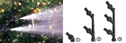 YAMAHO Kirinashi (Ultra Low-Drift) Spruzzatore per alberi da frutto N-KF-15B 141122 G1/4 3 ugelli