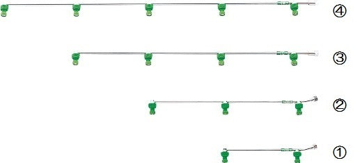 YAMAHO Round Nozzle 100 for Power Sprayers 152332 N-KA-8G G1/4 2-nozzles