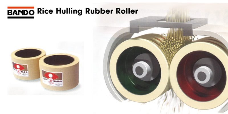 BANDO Rice Hulling Rubber Rollers / Rice Huller Model Chart