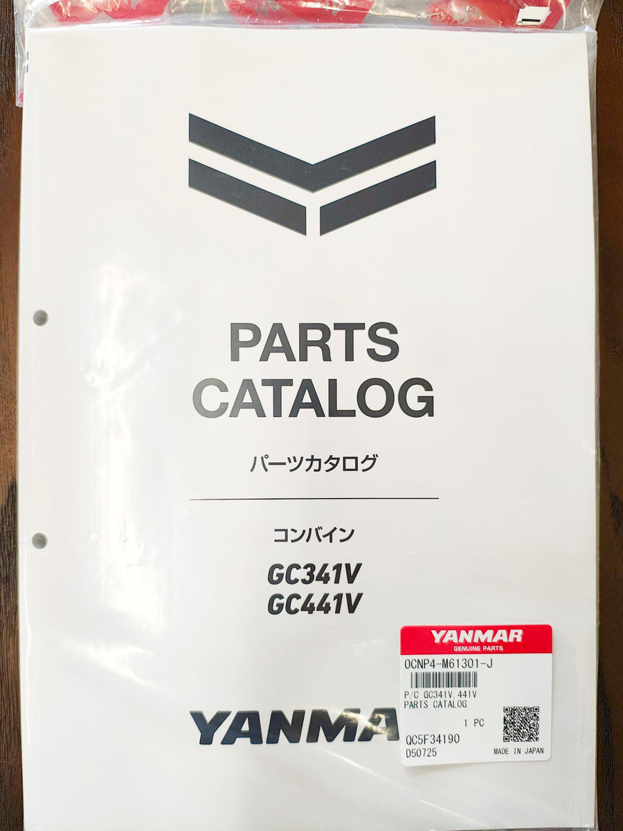 PARTS BOOK for YANMAR Combine Harvester GC341V, GC441V
