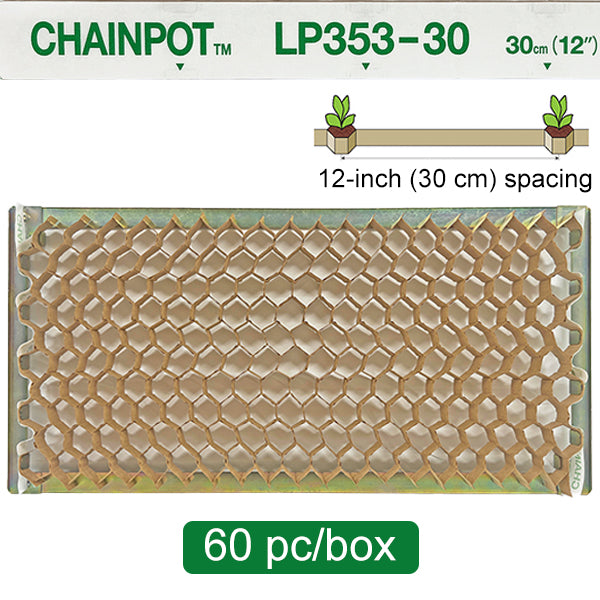 Maceta de cadena de papel con espaciado de 12 pulgadas LP353-30 - Caja
