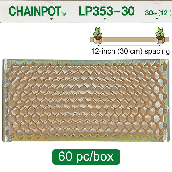 Pot à chaîne en papier à espacement de 12 pouces LP353-30 - Boîte