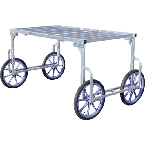 HARAX Aluminum 4 Wheels Push Cart Type Farm Platform RA-100