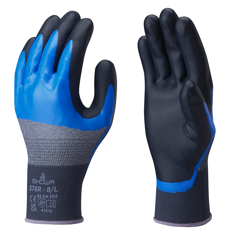 SHOWA 376R Ölbeständige, atmungsaktive Handschuhe (10er-Set)