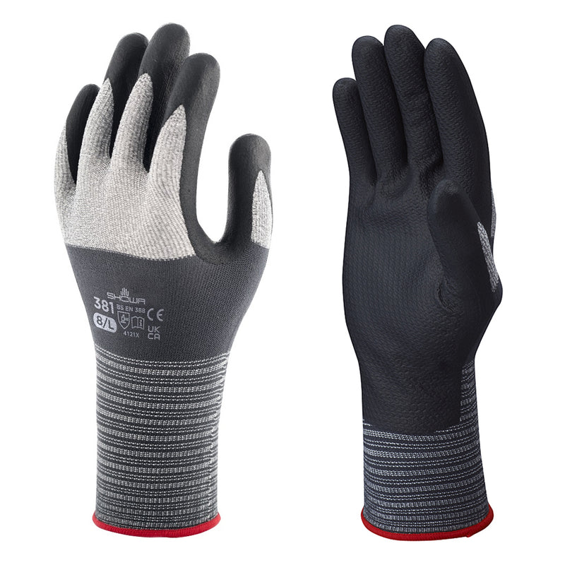 SHOWA 381 Microfiber Excellent Fit Glove (10 pairs set)