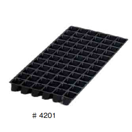 Bandeja de vivero alternativa #4201 72 celdas 100 piezas/caja Negro