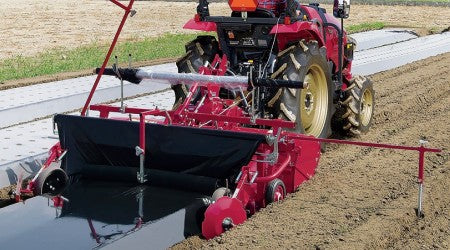 Garlic Ridging & Mulch Layering Attachement pour tracteur