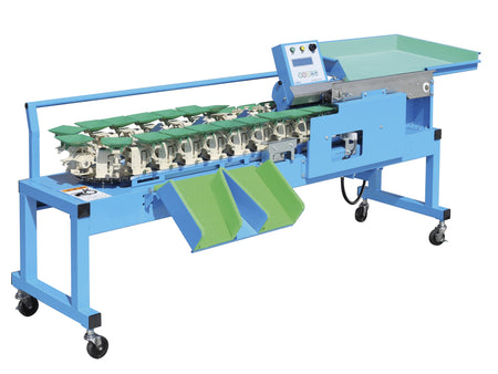 <tc>Máquina clasificadora de cerezas con alimentador semiautomático</tc>