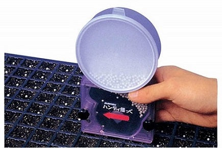 Minoru Handy Manual Seeder G-8 for Coated Seeds and 128 to 220 Holes Tray