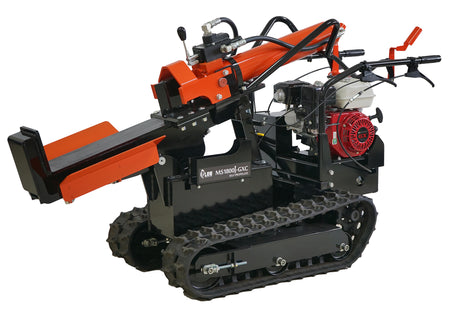 PLOW Cortadora de troncos de madera autopropulsada con motor Honda de 18 toneladas sobre orugas MS1800J-GXC