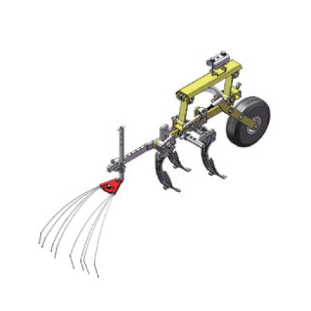 Cultivateur multi désherbage S3 pour tracteur, motoculteur 1 rang P001-1CHN