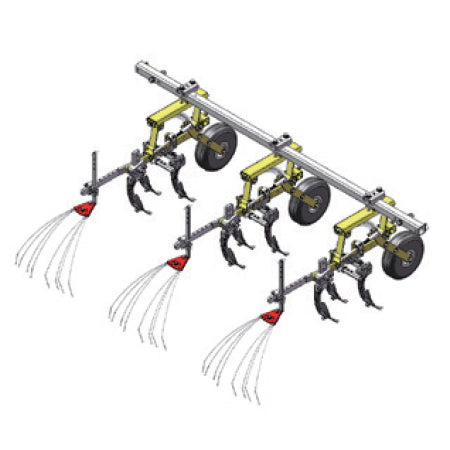 S3 Multi Weeding Cultivator for Tractor, Power Tiller 3 rows P001-3CHN