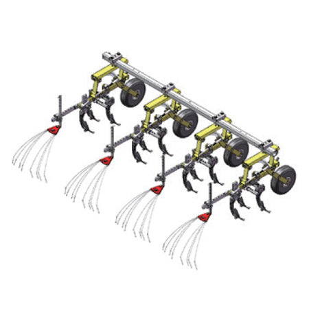 S3 Multi Weeding Cultivator for Tractor, Power Tiller 4 rows P001-4CHN