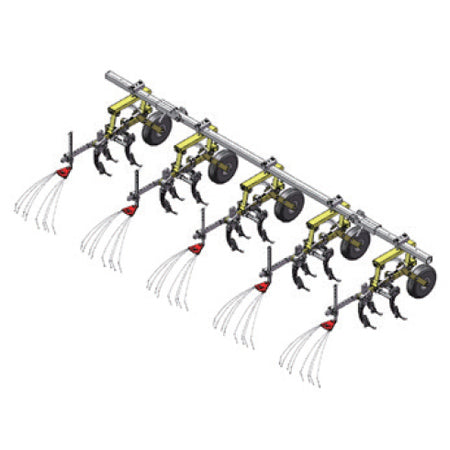 S3 Multi Weeding Cultivator for Tractor, Power Tiller 5 rows P001-5CHN