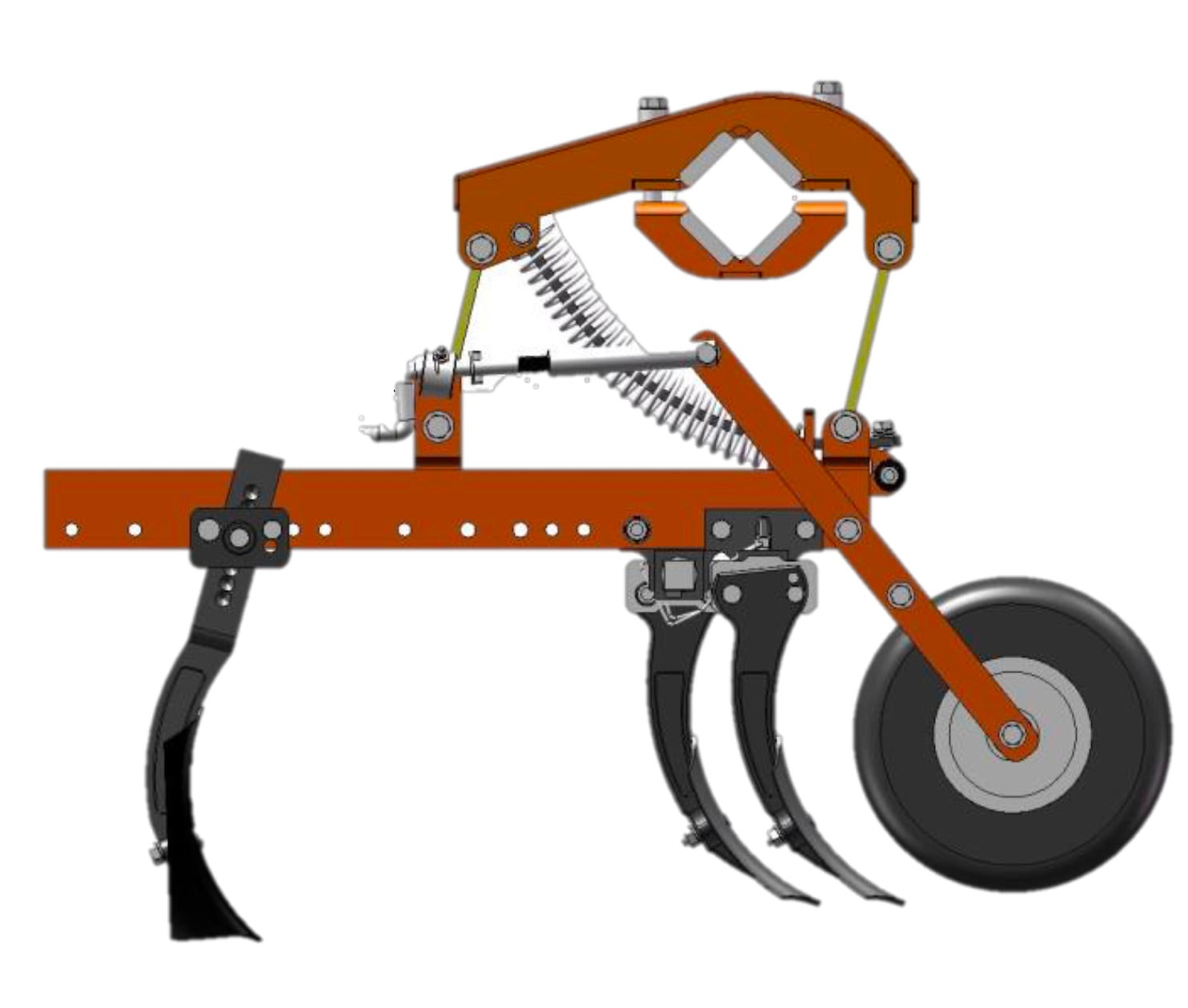 GL Cultivator for Tractor 1 row P004-1DHN