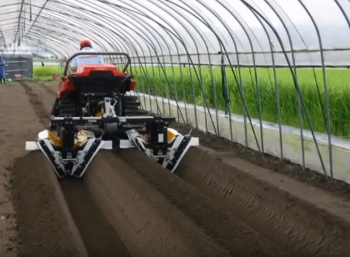 Tractor Mounted Type 2 Rows High Ridging Machine