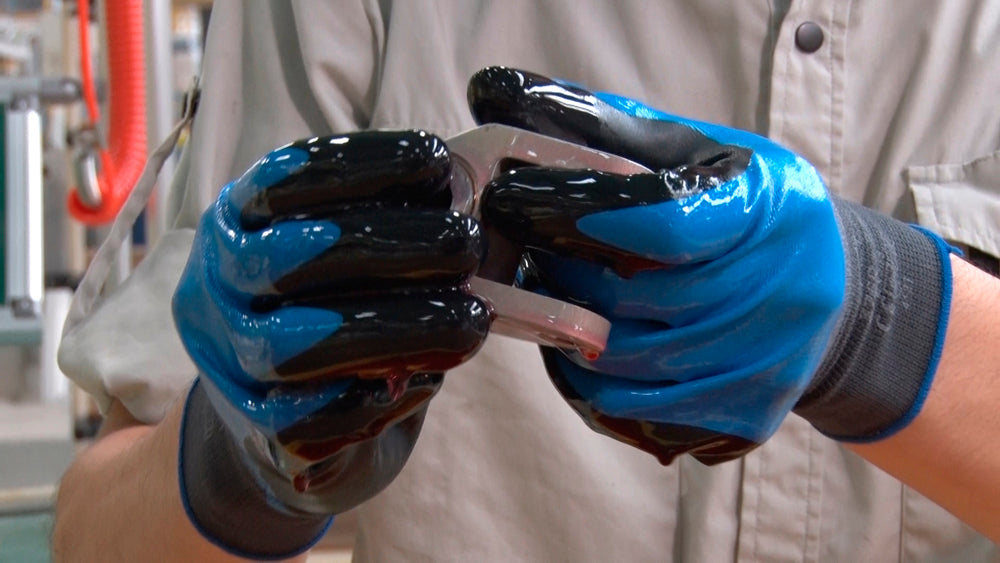 Gants respirants résistants à l'huile SHOWA 376R (lot de 10 paires)