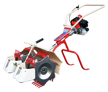 Máquina de cultivo y deshierbe (2 hileras) para arrozales MJ25