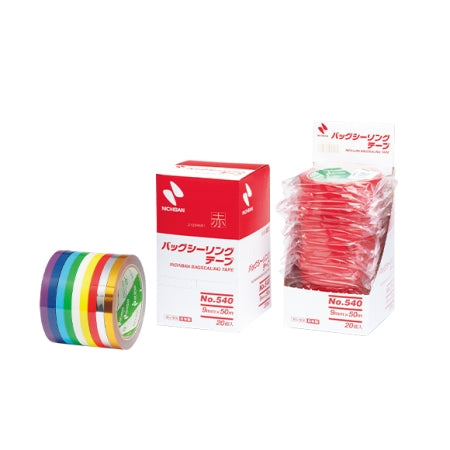 Cinta selladora de 9 mm x 50 m para selladora de bolsas de plástico BS-2200 200 rollos Paquete No.540